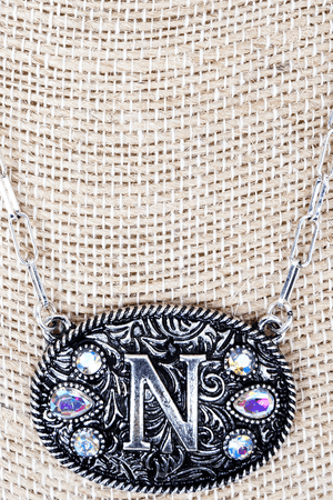 TIPI The Signature Saddle 'N' Iridescent Silvertone Necklace - Wholesale Accessory Market