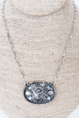TIPI The Signature Saddle 'P' Iridescent Silvertone Necklace - Wholesale Accessory Market