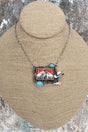 TIPI Take Me Away Cowboy Turquoise & Silvertone Necklace - Wholesale Accessory Market