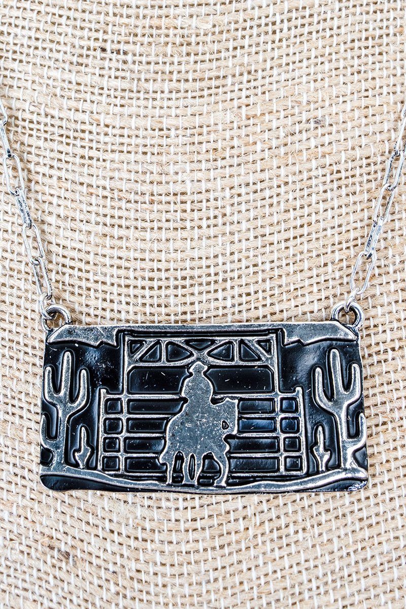 TIPI Midnight Ranch Silvertone Necklace - Wholesale Accessory Market
