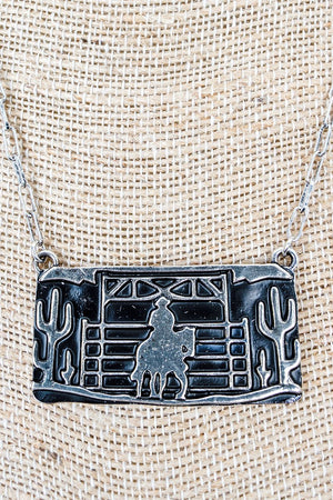 TIPI Midnight Ranch Silvertone Necklace - Wholesale Accessory Market