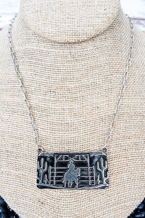 TIPI Midnight Ranch Silvertone Necklace - Wholesale Accessory Market