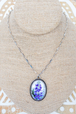 TIPI Bluebonnet Belle Silvertone Necklace - Wholesale Accessory Market