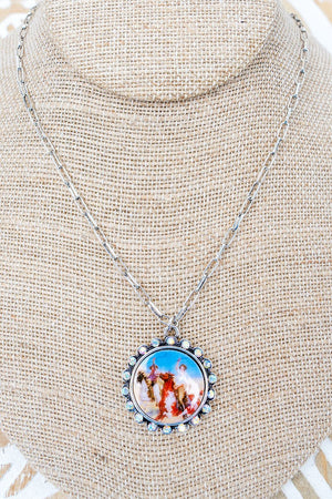 TIPI Cowgirl Duo Silvertone Necklace - Wholesale Accessory Market