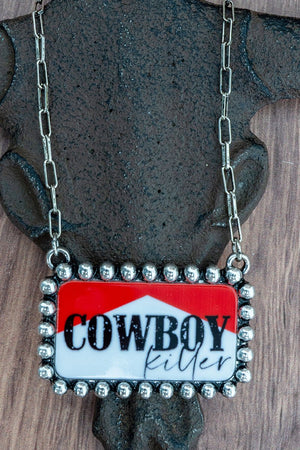 TIPI Cowboy Killer Silvertone Necklace - Wholesale Accessory Market