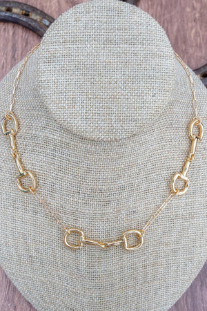 TIPI Bridle Row Goldtone Necklace - Wholesale Accessory Market