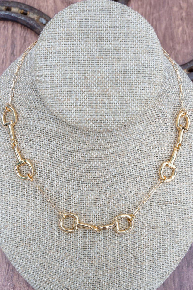 TIPI Bridle Row Goldtone Necklace - Wholesale Accessory Market
