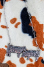 TIPI Farmhouse Lineup: Cow & Pig Silvertone Necklace - Wholesale Accessory Market
