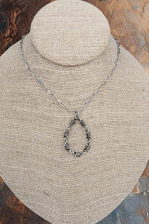 TIPI Wirecrest Teardrop Silvertone Necklace - Wholesale Accessory Market