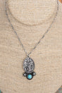 TIPI Laredo Lily Turquoise & Silvertone Necklace - Wholesale Accessory Market