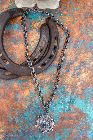 TIPI Saddleborn Spirit Silvertone Necklace - Wholesale Accessory Market