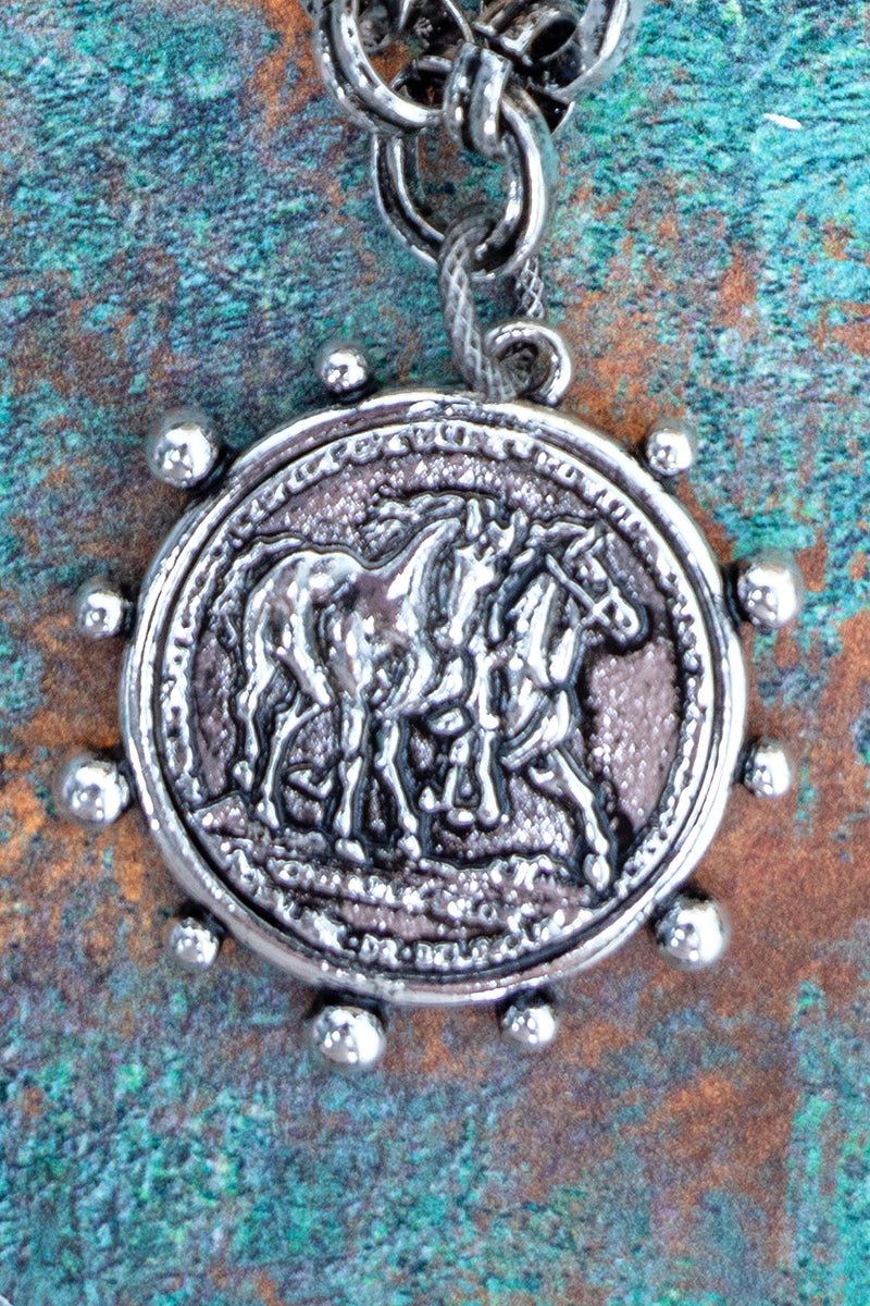 TIPI Saddleborn Spirit Silvertone Necklace - Wholesale Accessory Market