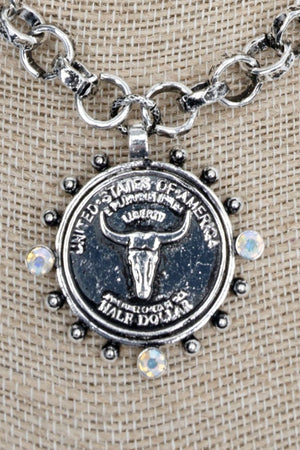 TIPI Lone Star Ledger Silvertone Necklace - Wholesale Accessory Market