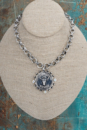 TIPI Lone Star Ledger Silvertone Necklace - Wholesale Accessory Market