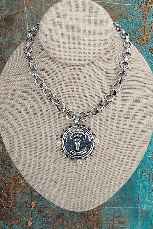 TIPI Lone Star Ledger Silvertone Necklace - Wholesale Accessory Market