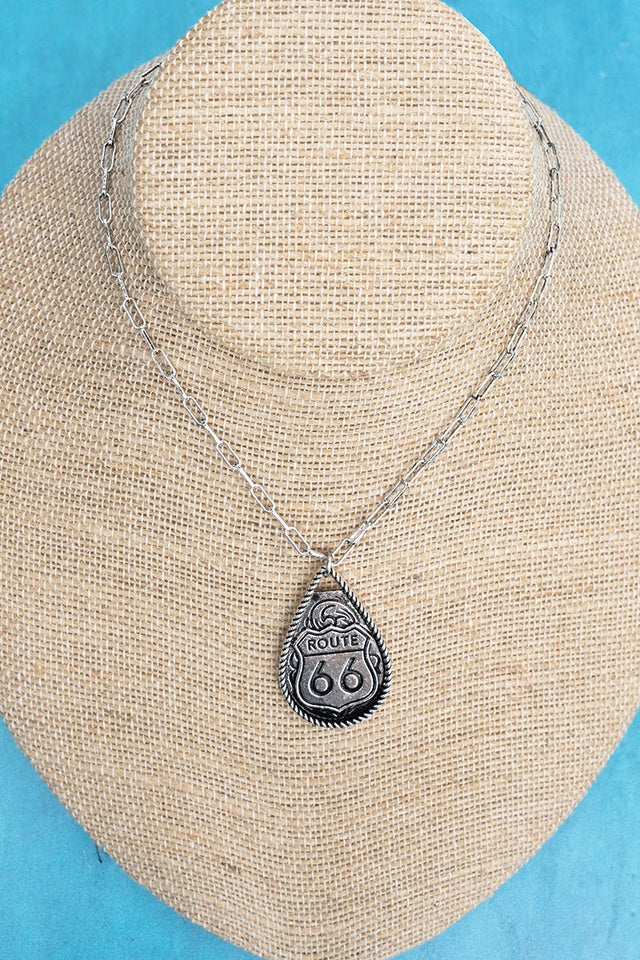 TIPI Route 66 Reign Silvertone Necklace - Wholesale Accessory Market