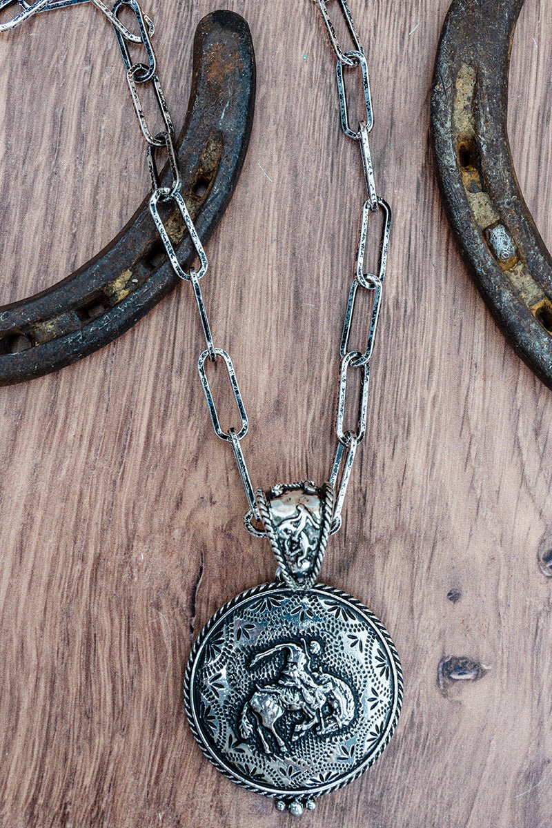 TIPI Onyx Outlaw Silvertone Necklace - Wholesale Accessory Market