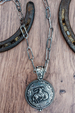 TIPI Onyx Outlaw Silvertone Necklace - Wholesale Accessory Market