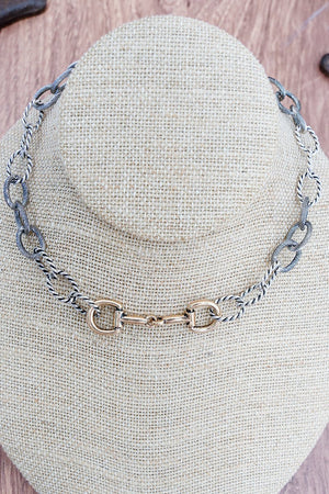 TIPI Hampton Tack Two-Tone Necklace - Wholesale Accessory Market