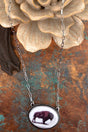 TIPI Buffalo Portrait Silvertone Necklace - Wholesale Accessory Market