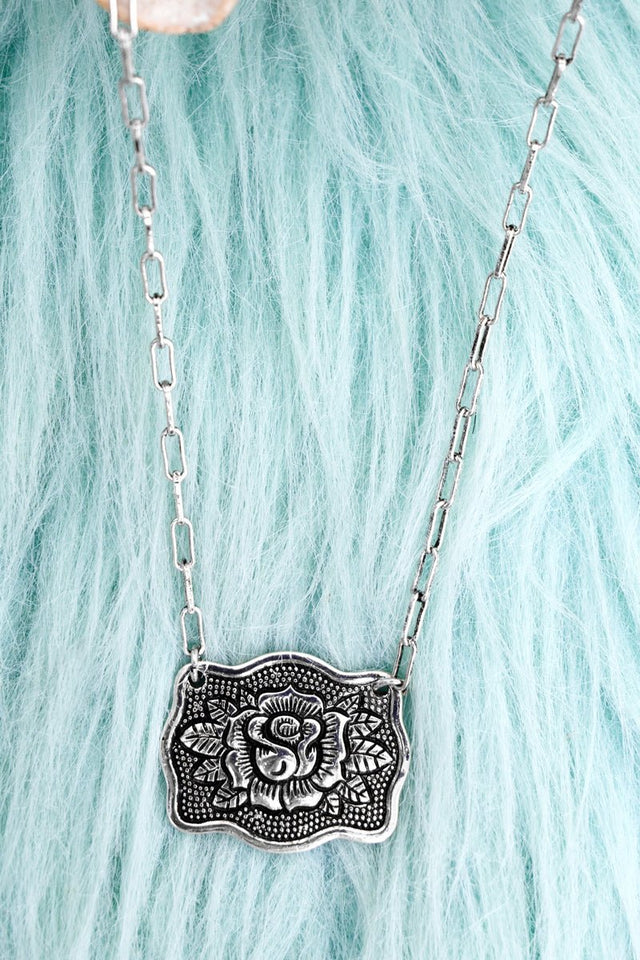 TIPI Sweetwater Rose Silvertone Necklace - Wholesale Accessory Market