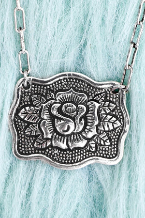 TIPI Sweetwater Rose Silvertone Necklace - Wholesale Accessory Market