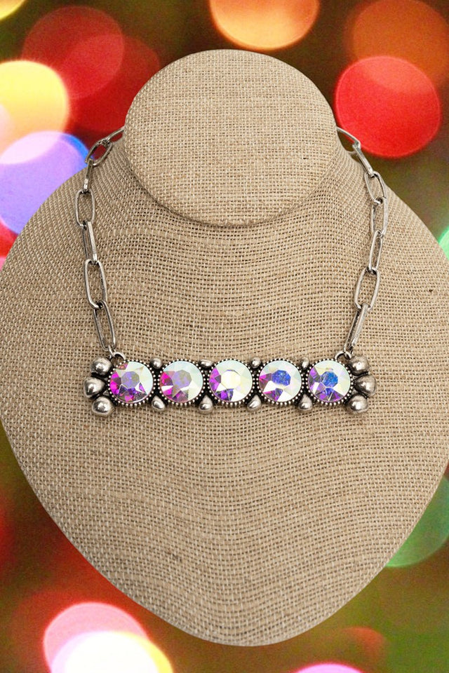 TIPI Desert Prism Silvertone Necklace - Wholesale Accessory Market