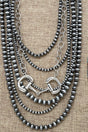 TIPI Ranch Refinement Silver Pearl Layered Necklace - Wholesale Accessory Market