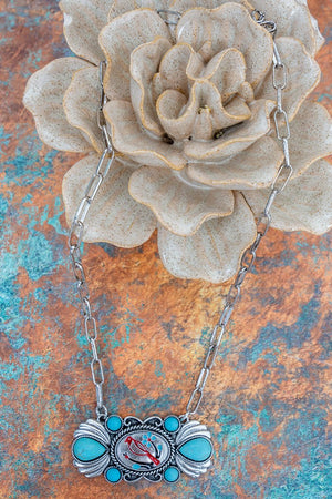 TIPI Bird & Blooms Silvertone Necklace - Wholesale Accessory Market