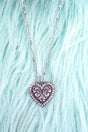TIPI Iridescent Harlow Heart Silvertone Necklace - Wholesale Accessory Market