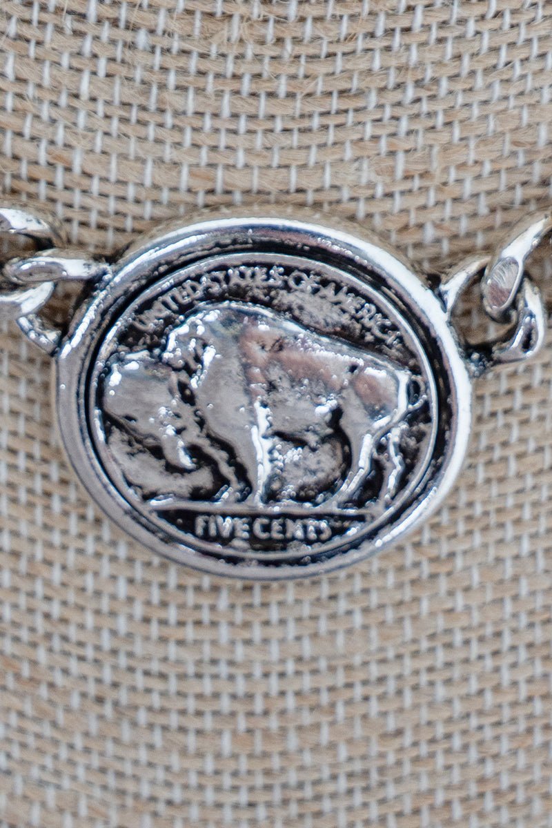 TIPI Prairie Coin Silvertone Necklace - Wholesale Accessory Market