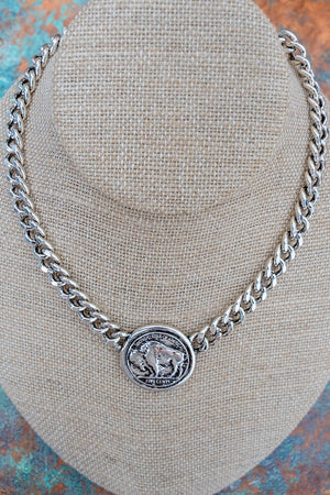 TIPI Prairie Coin Silvertone Necklace - Wholesale Accessory Market