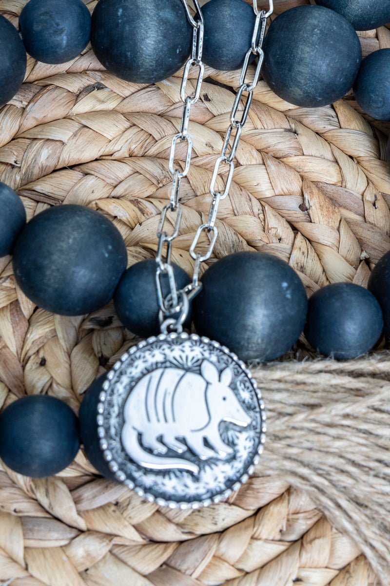 TIPI Mesa Roamer Silvertone Armadillo Necklace - Wholesale Accessory Market