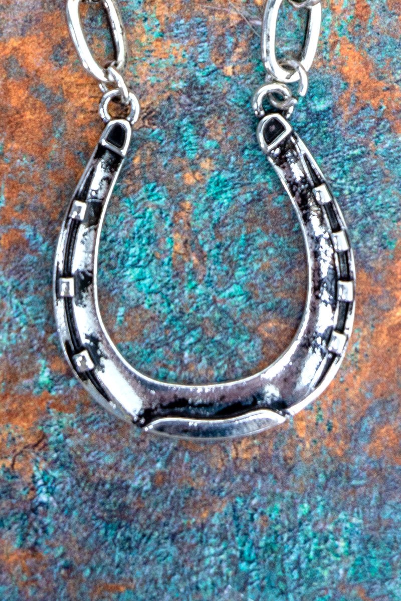 TIPI Hollow Creek Horseshoe Silvertone Necklace - Wholesale Accessory Market