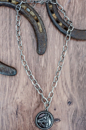 TIPI Shadow Ranch Silvertone Necklace - Wholesale Accessory Market
