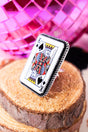 TIPI King Of Spades Silvertone Cuff Ring - Wholesale Accessory Market