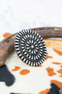 TIPI Aurora Silvertone Concho Silvertone Cuff Ring - Wholesale Accessory Market