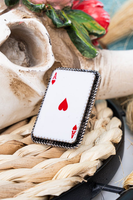 TIPI The Ace Of Hearts Silvertone Ring - Wholesale Accessory Market