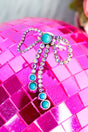 TIPI Turquoise Grit & Glimmer Silvertone Cuff Ring - Wholesale Accessory Market