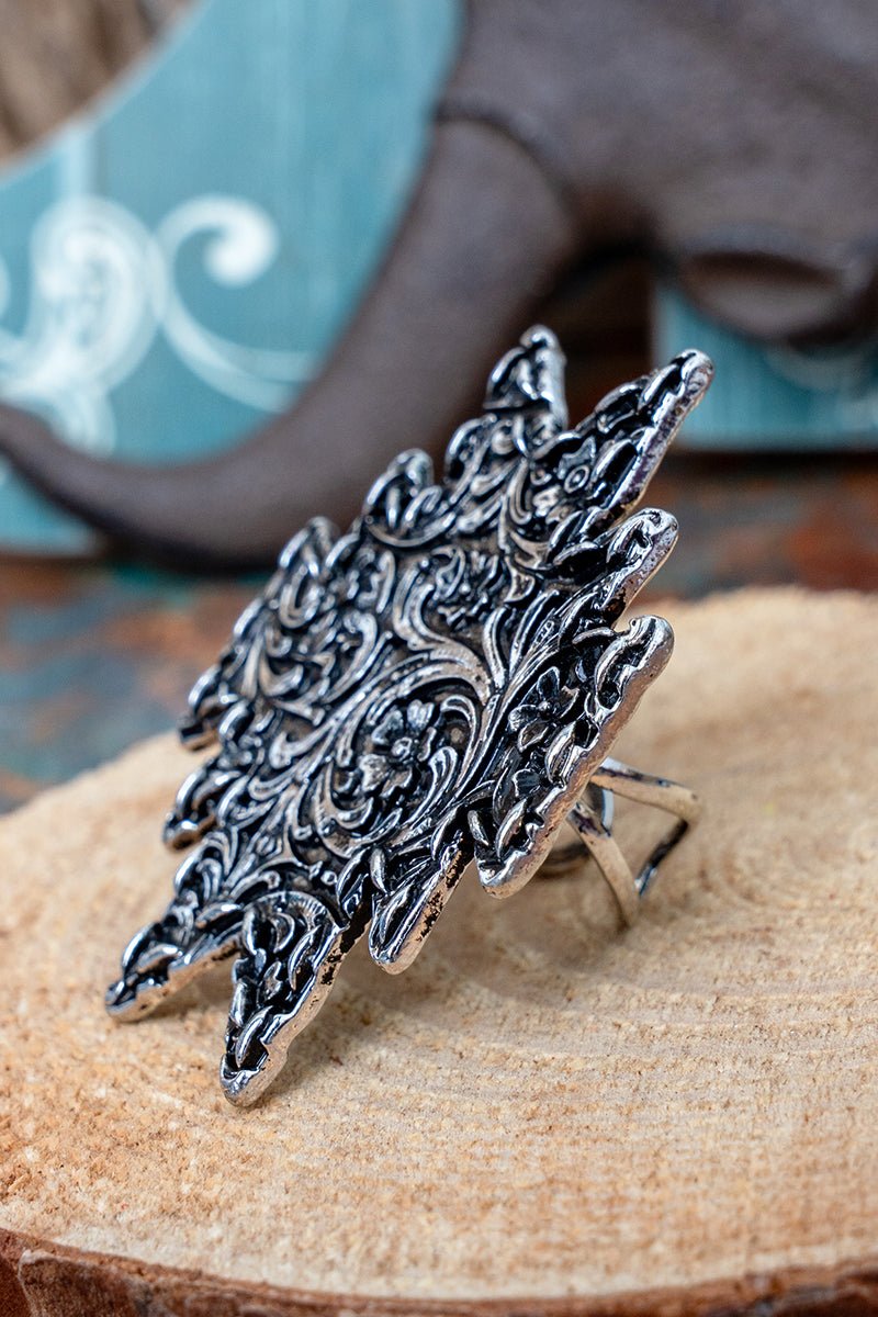 TIPI Winslow Wildflower Silvertone Ring - Wholesale Accessory Market