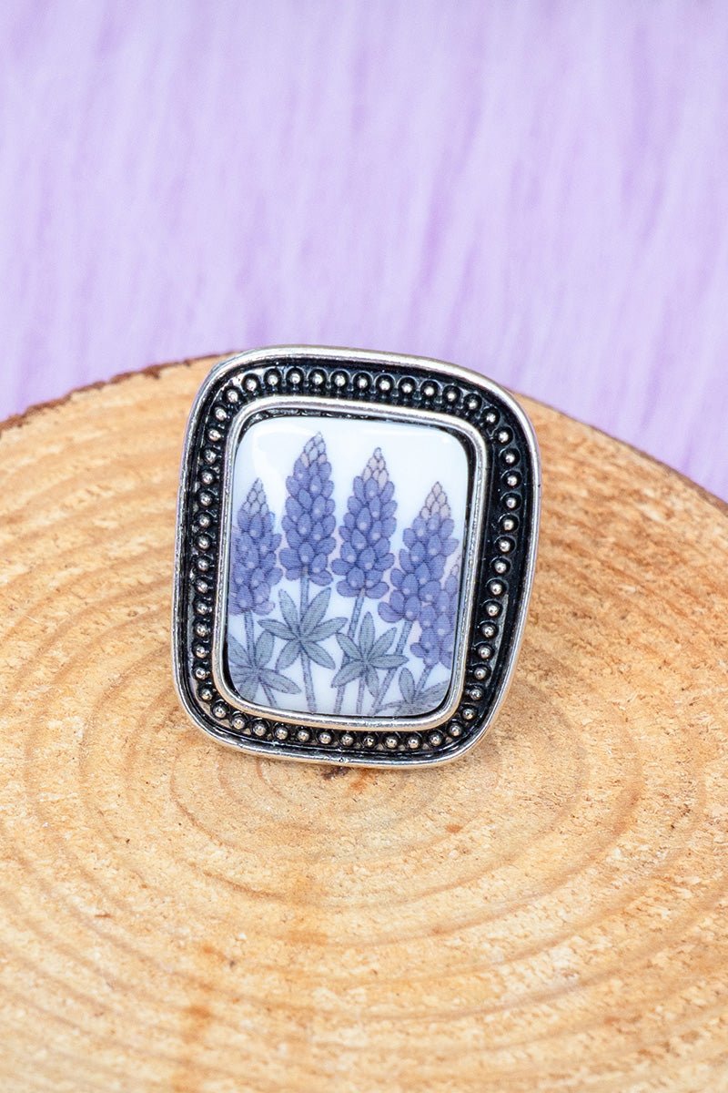 TIPI Prairie Blooms Silvertone Ring - Wholesale Accessory Market