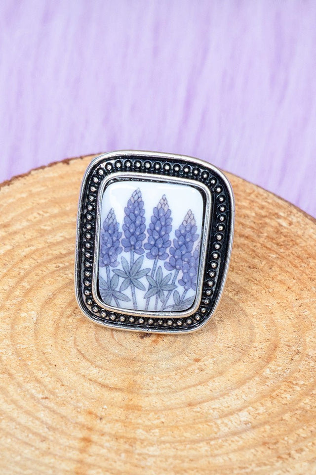 TIPI Prairie Blooms Silvertone Ring - Wholesale Accessory Market