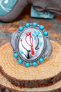 TIPI Bloom & Feathers Silvertone Ring - Wholesale Accessory Market
