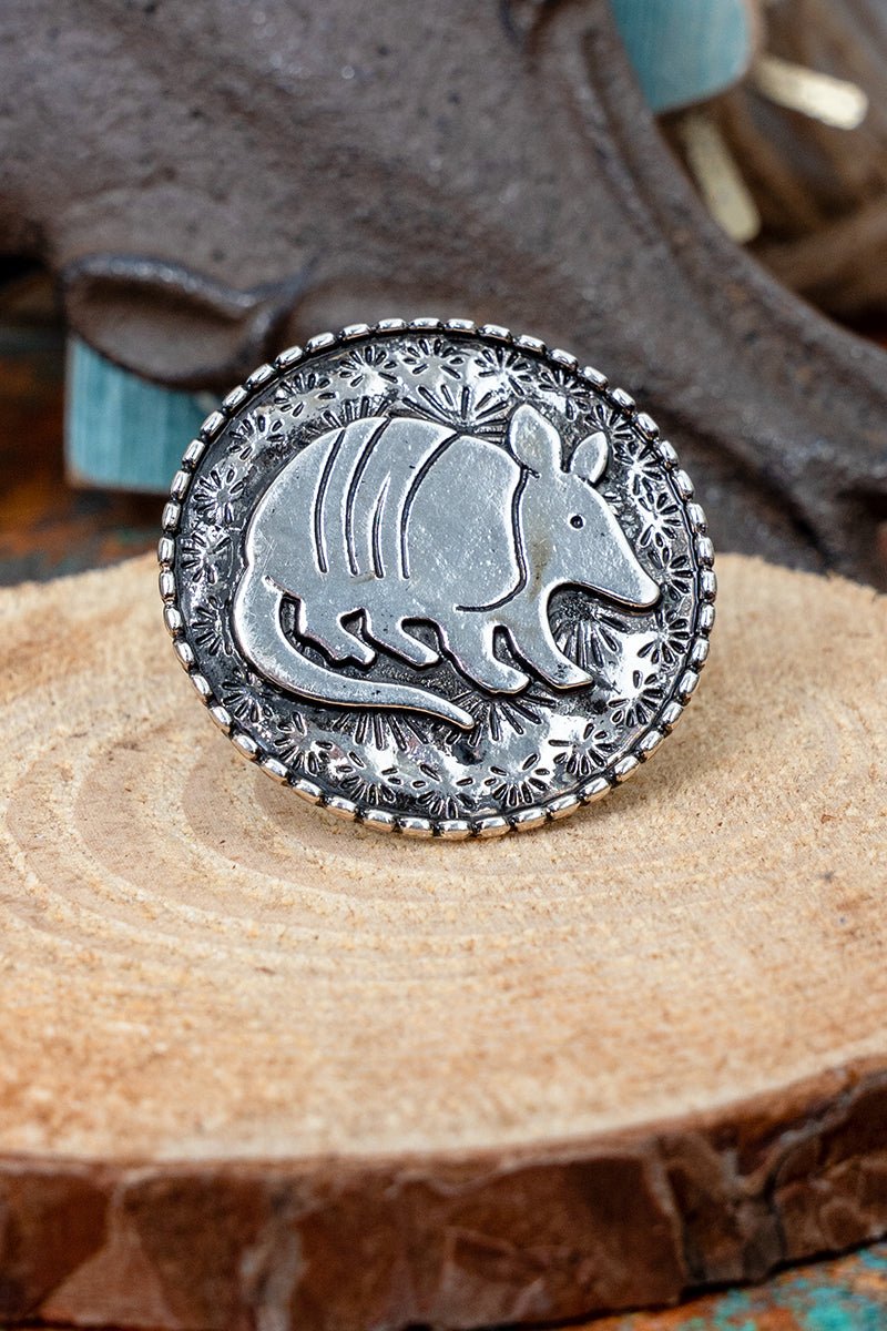 TIPI Mesa Roamer Silvertone Armadillo Ring - Wholesale Accessory Market