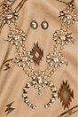 TIPI Steelridge Squash Blossom Goldtone Necklace and Earring Set - Wholesale Accessory Market