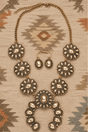 TIPI Sunridge Squash Blossom Goldtone Necklace and Earring Set - Wholesale Accessory Market