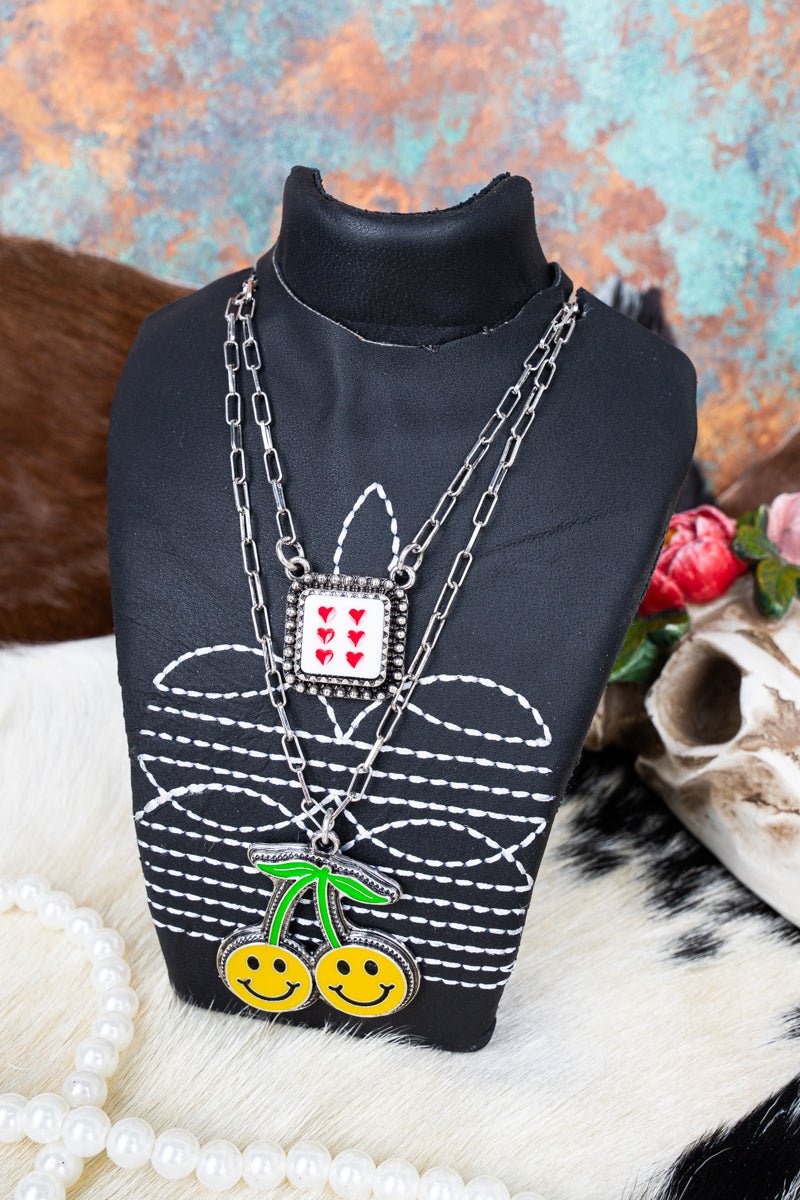 x Trail Threads Black Faux Leather Small Necklace Display