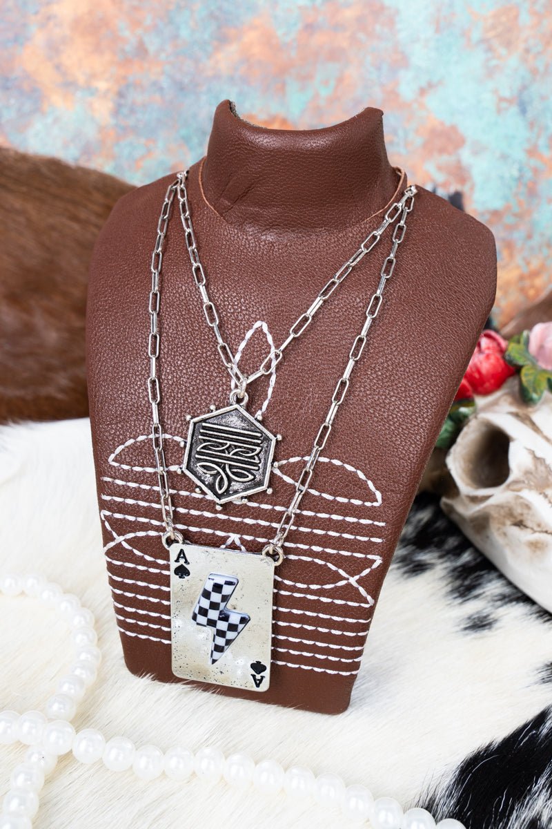 TIPI Trail Threads Brown Faux Leather Small Necklace Display - Wholesale Accessory Market