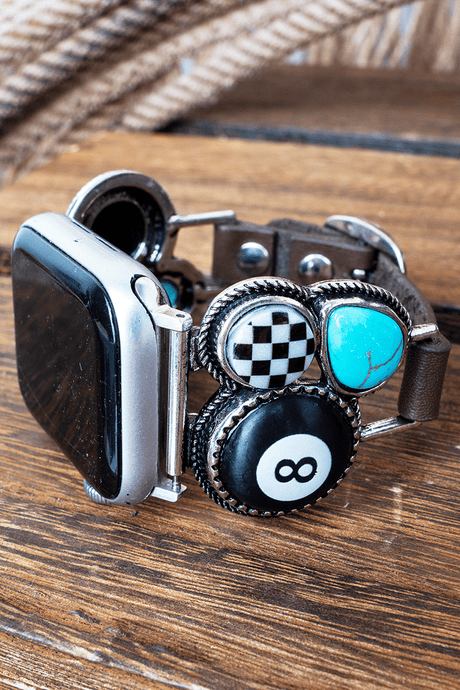 TIPI Desert Cues Faux Leather Band for Smart Watch, 38mm - 41mm - Wholesale Accessory Market