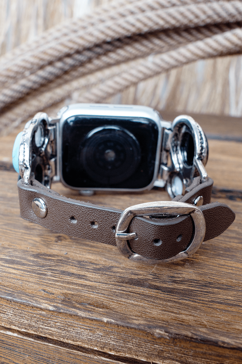 TIPI Desert Cues Faux Leather Band for Smart Watch, 38mm - 41mm - Wholesale Accessory Market